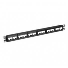 Patch Panel Panduit 24 Puertos 1RU con Etiquetas Negro