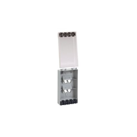 Placa Panduit Mini-Com Frontal Vertical Inclinada Impermeable 4