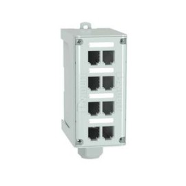 Panel Panduit Mini-Com Distribución de Fibra Riel DIN de 8