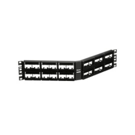 Patch Panel Panduit 48 Puertos 2RU en Ángulo Negro