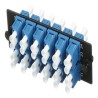 Panel Adaptador de Fibra LC Panduit 12 Conectores Duplex OM1/OM2 Azul