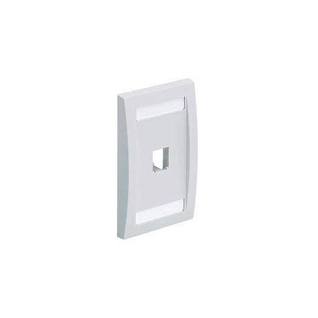 Placa Panduit Mini-Com Frontal 1 Puerto Serie Executive Blanco