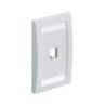 Placa Panduit Mini-Com Frontal 1 Puerto Serie Executive Blanco